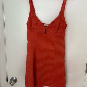 Urban Outfitters Textured Rust Dress